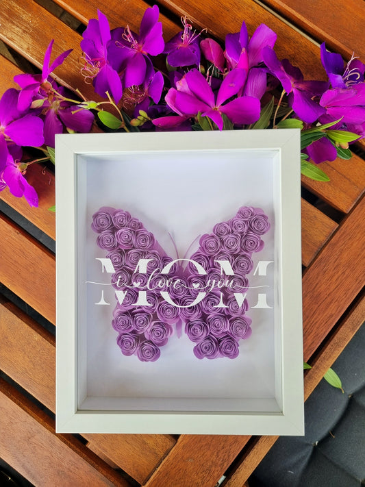 Motherâs Day Special â Custom Handmade Flower Shadow Box (30x30cm)