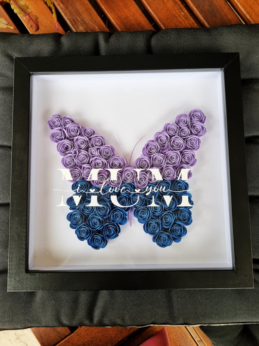 Motherâs Day Special â Custom Handmade Flower Shadow Box (30x30cm)