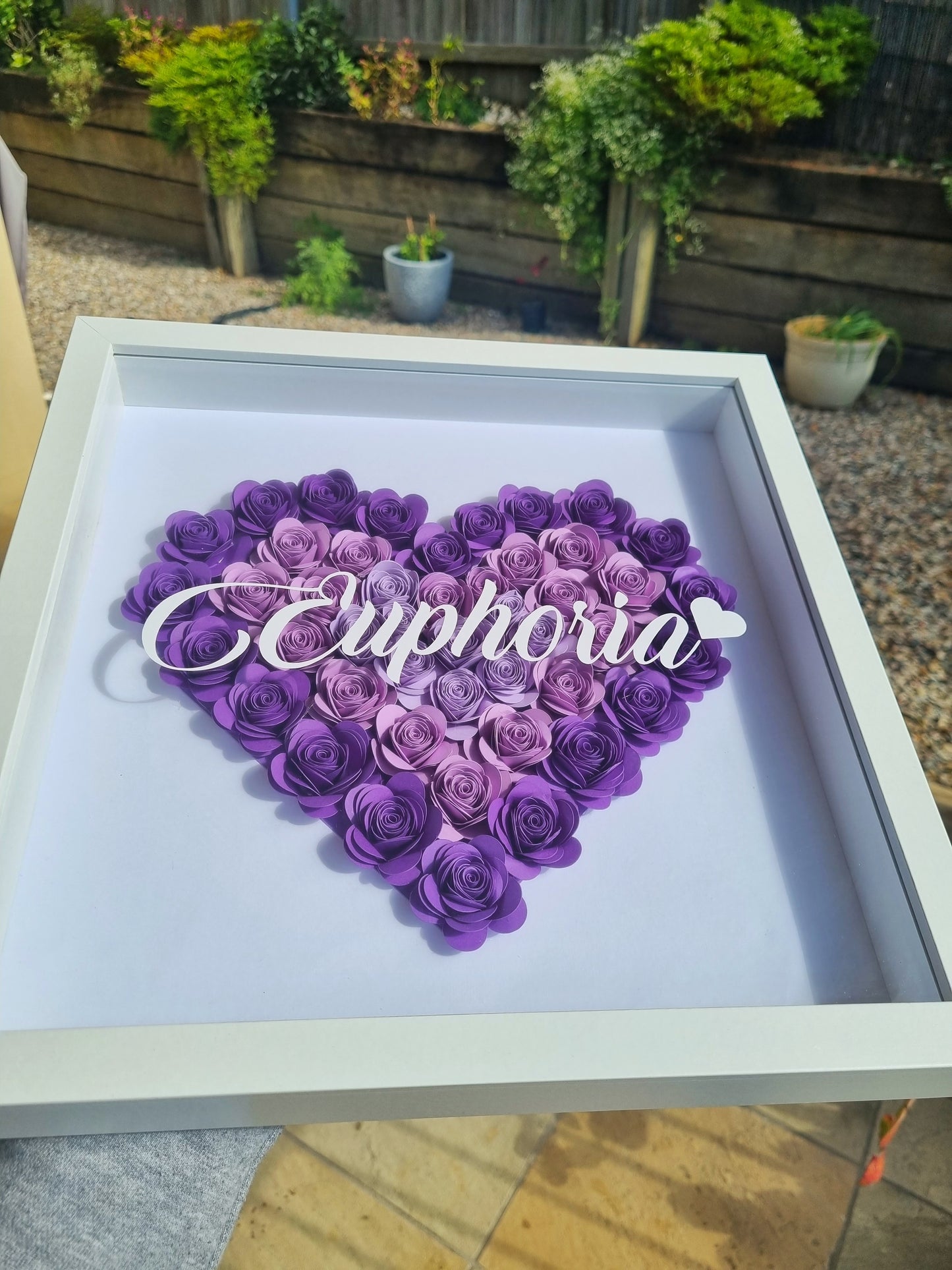 Celebrate Love with a Custom Handmade Flower Shadow Box (30x30cm)