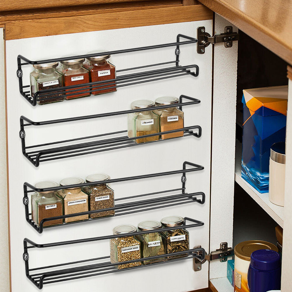 STORFEX 4 Pack Spice Rack Organizer for Cabinet or Wall Mount - The Grand Bazaar of Australia