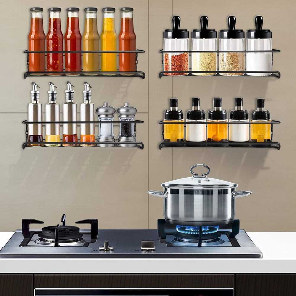 STORFEX 4 Pack Spice Rack Organizer for Cabinet or Wall Mount - The Grand Bazaar of Australia