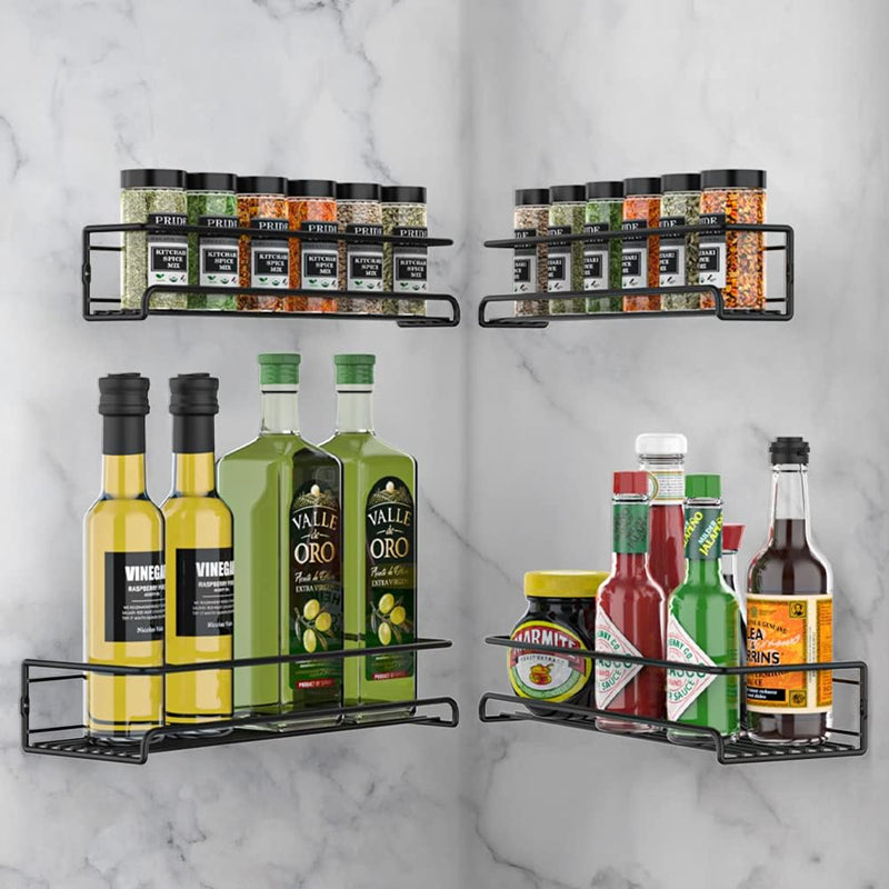STORFEX 4 Pack Spice Rack Organizer for Cabinet or Wall Mount - The Grand Bazaar of Australia