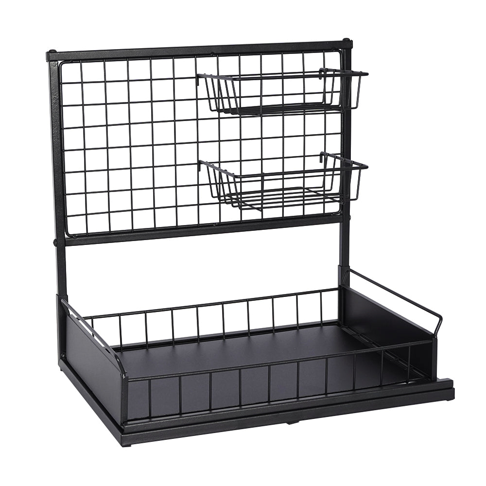 STORFEX 2-Tier Pull Out Cabinet Organizer Under Sink Rack - The Grand Bazaar of Australia