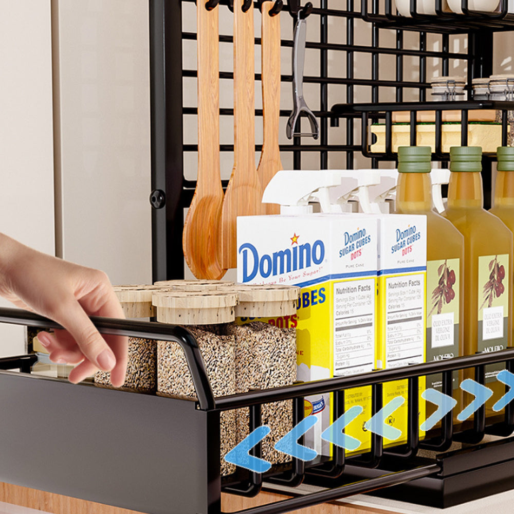 STORFEX 2-Tier Pull Out Cabinet Organizer Under Sink Rack - The Grand Bazaar of Australia