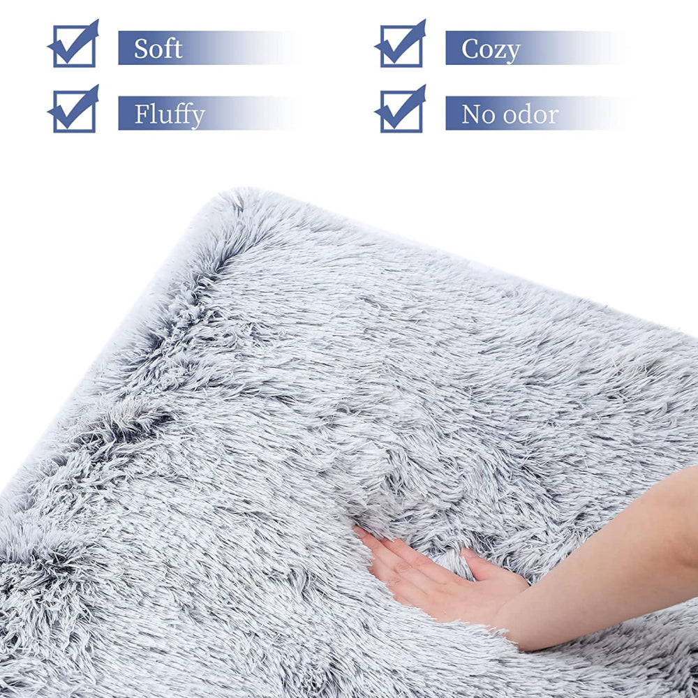 PETSWOL Plush and Cozy Pet Mat for Ultimate Comfort and Warmth-Light Grey - The Grand Bazaar of Australia