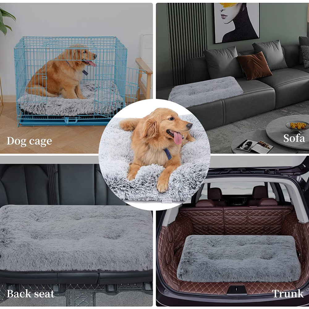 PETSWOL Plush and Cozy Pet Mat for Ultimate Comfort and Warmth-Light Grey - The Grand Bazaar of Australia