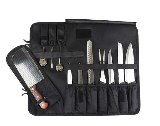 16 Slots Chef Knife Bag Roll Carry Case Adjustable Straps - The Grand Bazaar of Australia