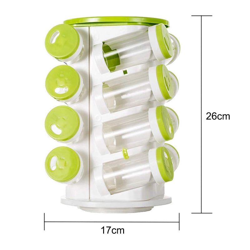 Revolving Spice Rack Tower Transparent Rotating Seasoning Storage Organizer - The Grand Bazaar of Australia