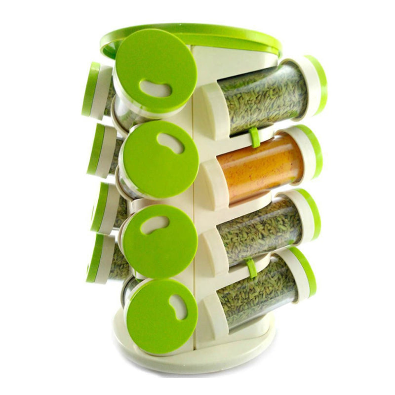 Revolving Spice Rack Tower Transparent Rotating Seasoning Storage Organizer - The Grand Bazaar of Australia