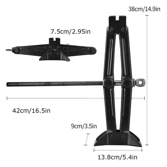 2 Tons Capacity Heavy-Duty Car Lifting Scissor Jack with Ratchet Wrench - The Grand Bazaar of Australia