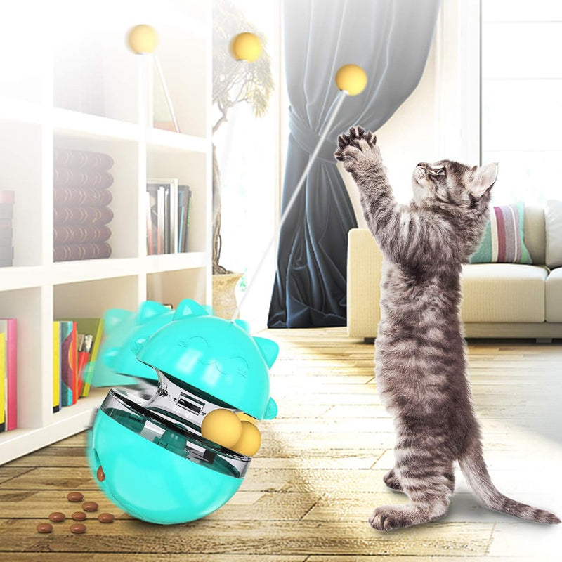 Interactive Cat Tumbler Treat and Food Dispenser Slow Feeder with Ball - The Grand Bazaar of Australia