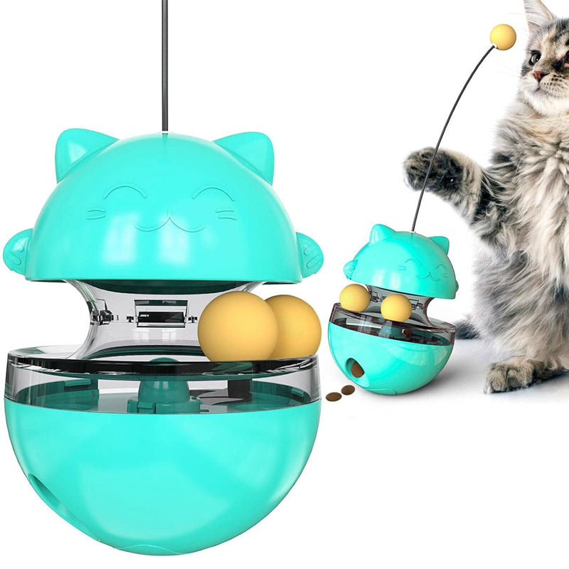 Interactive Cat Tumbler Treat and Food Dispenser Slow Feeder with Ball - The Grand Bazaar of Australia