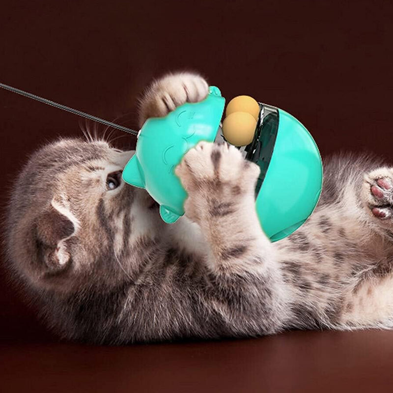 Interactive Cat Tumbler Treat and Food Dispenser Slow Feeder with Ball - The Grand Bazaar of Australia