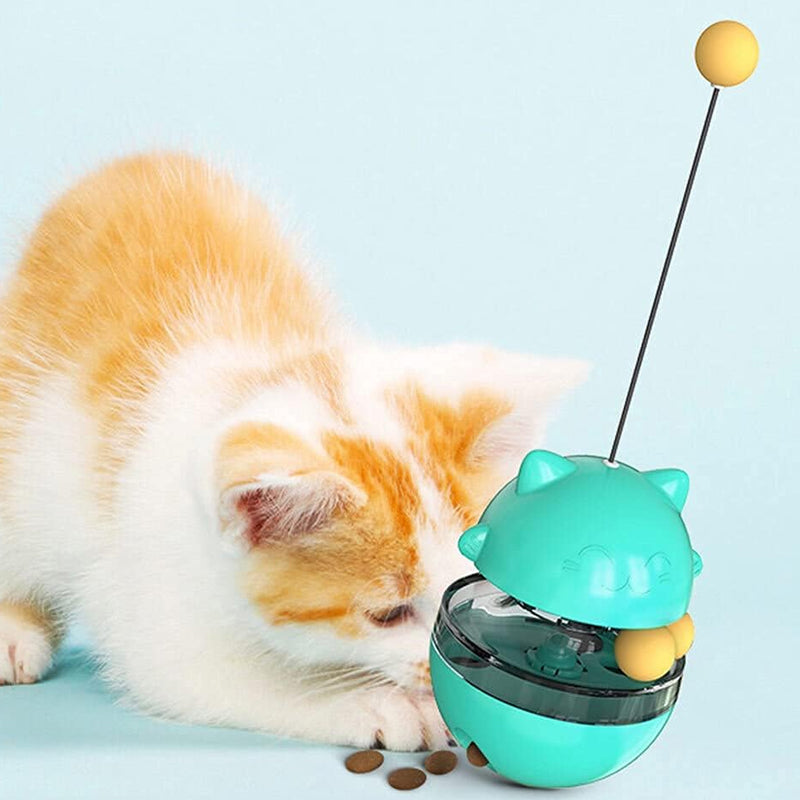 Interactive Cat Tumbler Treat and Food Dispenser Slow Feeder with Ball - The Grand Bazaar of Australia