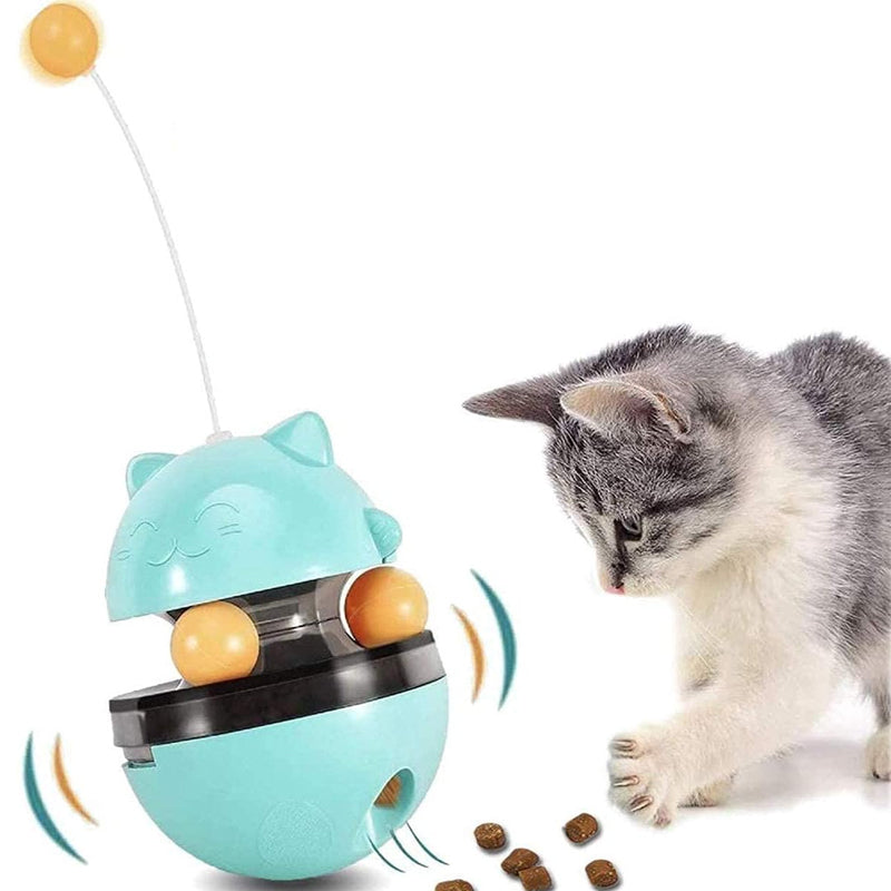 Interactive Cat Tumbler Treat and Food Dispenser Slow Feeder with Ball - The Grand Bazaar of Australia