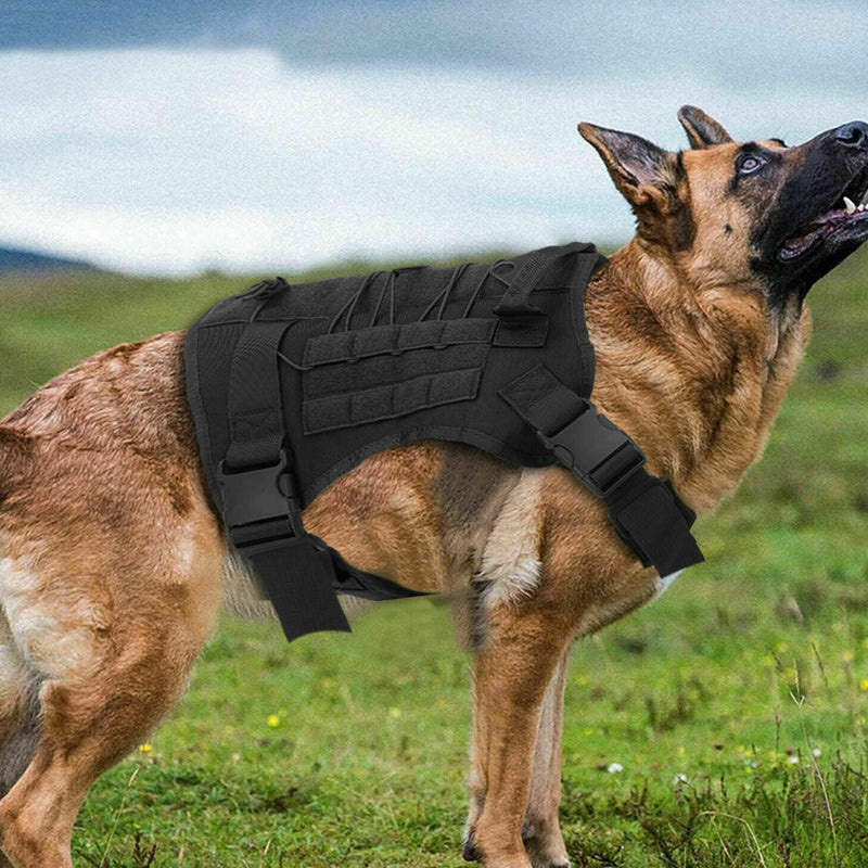 No Pull Adjustable Reflective Tactical Harness for Military Service Dogs - The Grand Bazaar of Australia