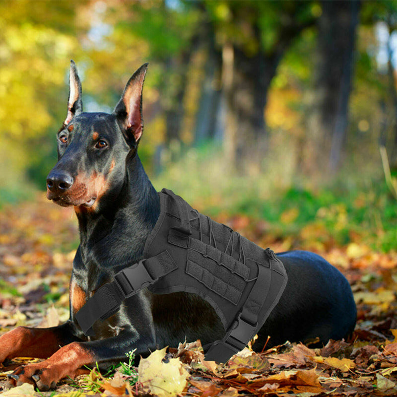 No Pull Adjustable Reflective Tactical Harness for Military Service Dogs - The Grand Bazaar of Australia