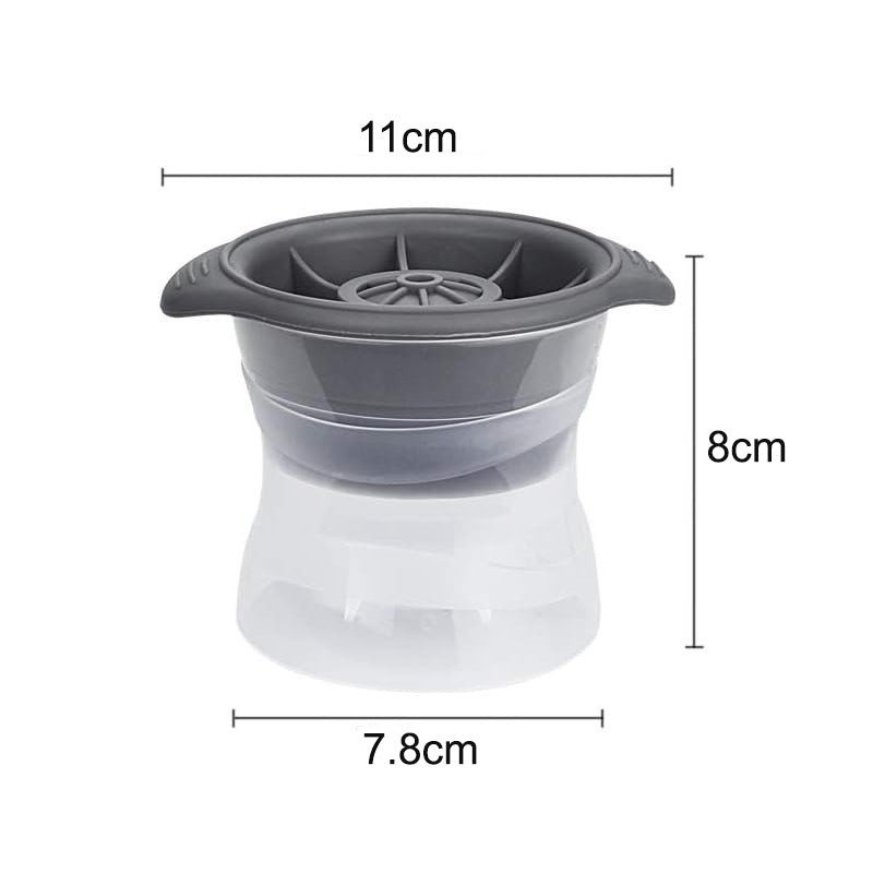 Pack of 2 Sphere Shape Ice Molds Quick Release Ice Ball Maker for Cocktail - The Grand Bazaar of Australia