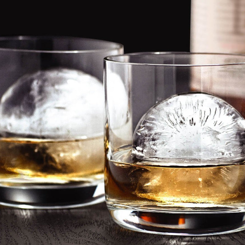 Pack of 2 Sphere Shape Ice Molds Quick Release Ice Ball Maker for Cocktail - The Grand Bazaar of Australia
