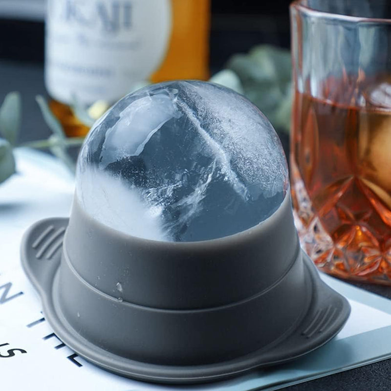 Pack of 2 Sphere Shape Ice Molds Quick Release Ice Ball Maker for Cocktail - The Grand Bazaar of Australia