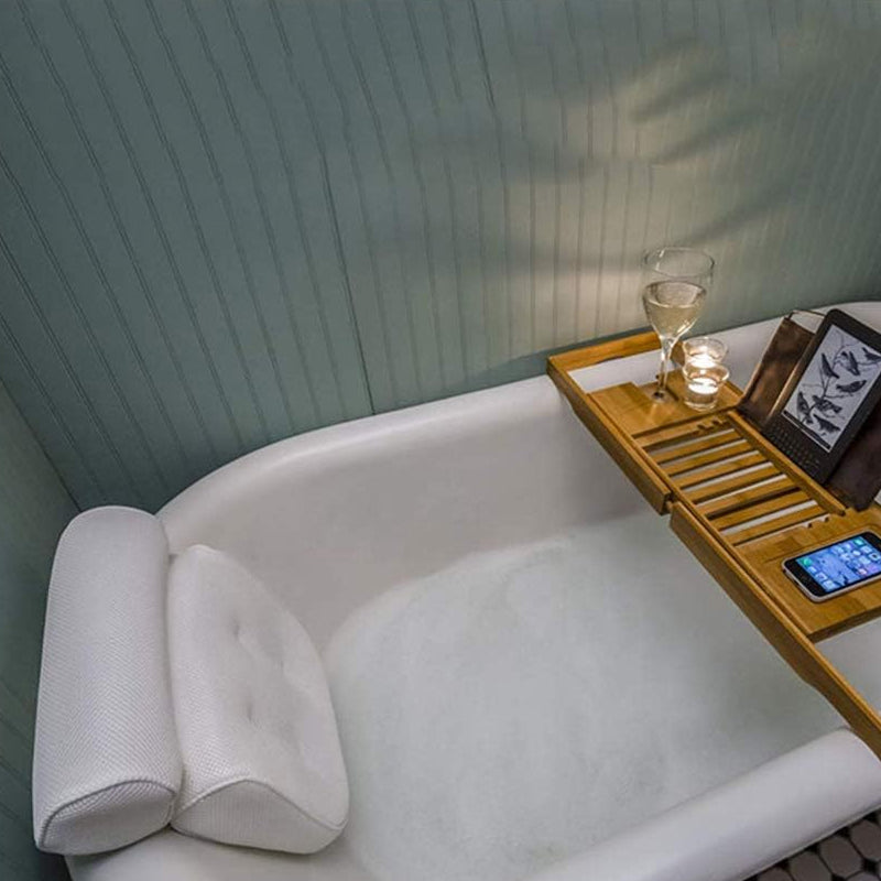3D Mesh Soft Spa Bath Pillow for Bath Tub with Anti-Slip Suction Cups - The Grand Bazaar of Australia