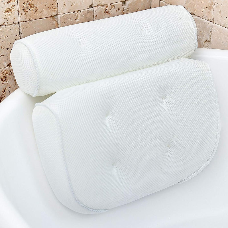 3D Mesh Soft Spa Bath Pillow for Bath Tub with Anti-Slip Suction Cups - The Grand Bazaar of Australia