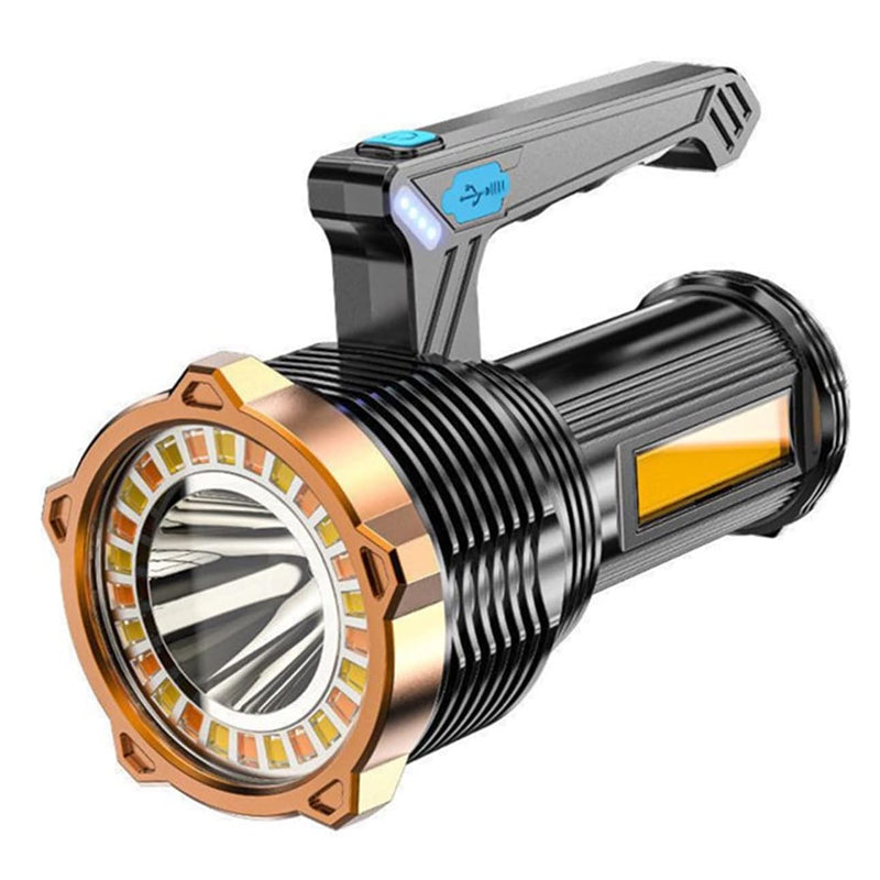 1200mAh Super Bright Searchlight LED Handheld Torch Spotlight- USB Charging - The Grand Bazaar of Australia