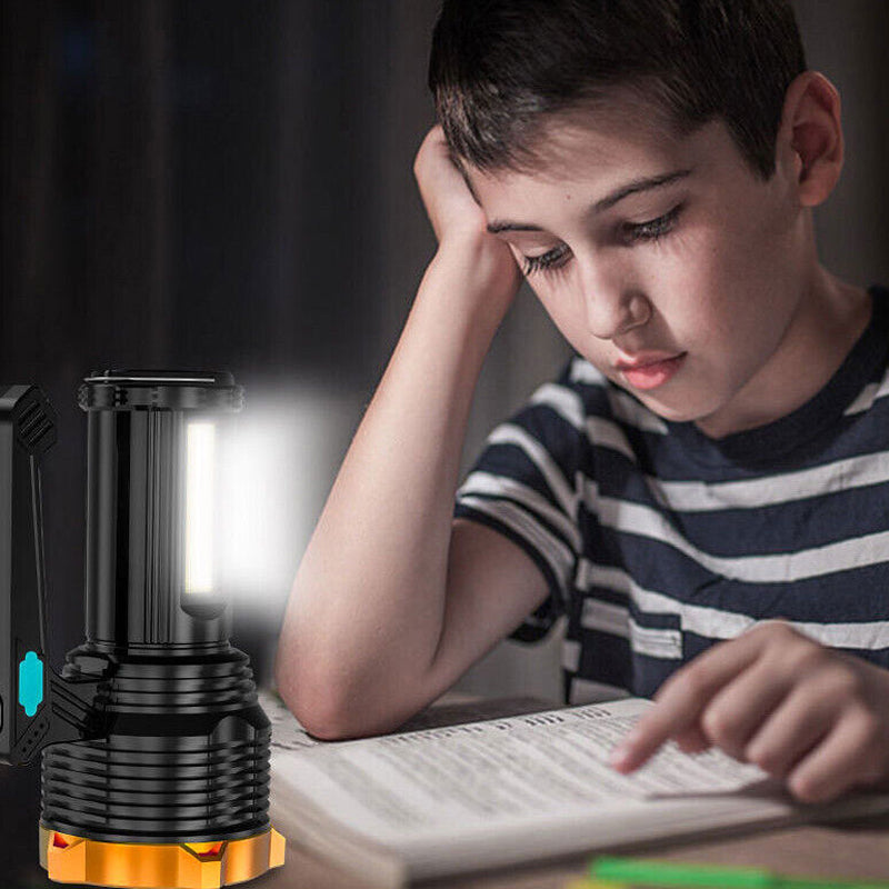 1200mAh Super Bright Searchlight LED Handheld Torch Spotlight- USB Charging - The Grand Bazaar of Australia