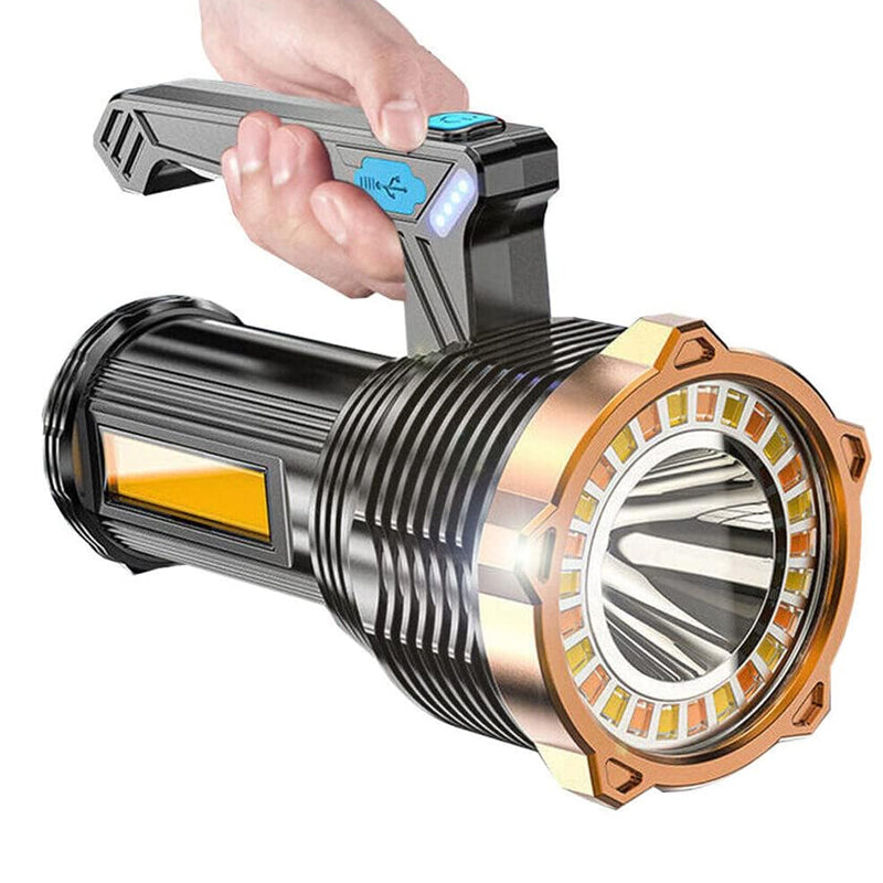 1200mAh Super Bright Searchlight LED Handheld Torch Spotlight- USB Charging - The Grand Bazaar of Australia