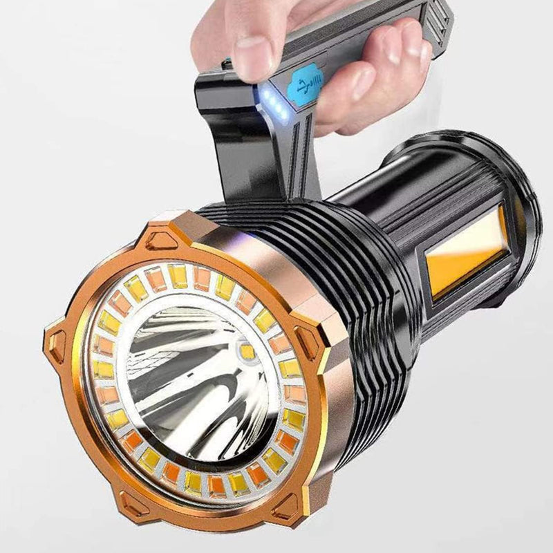 1200mAh Super Bright Searchlight LED Handheld Torch Spotlight- USB Charging - The Grand Bazaar of Australia