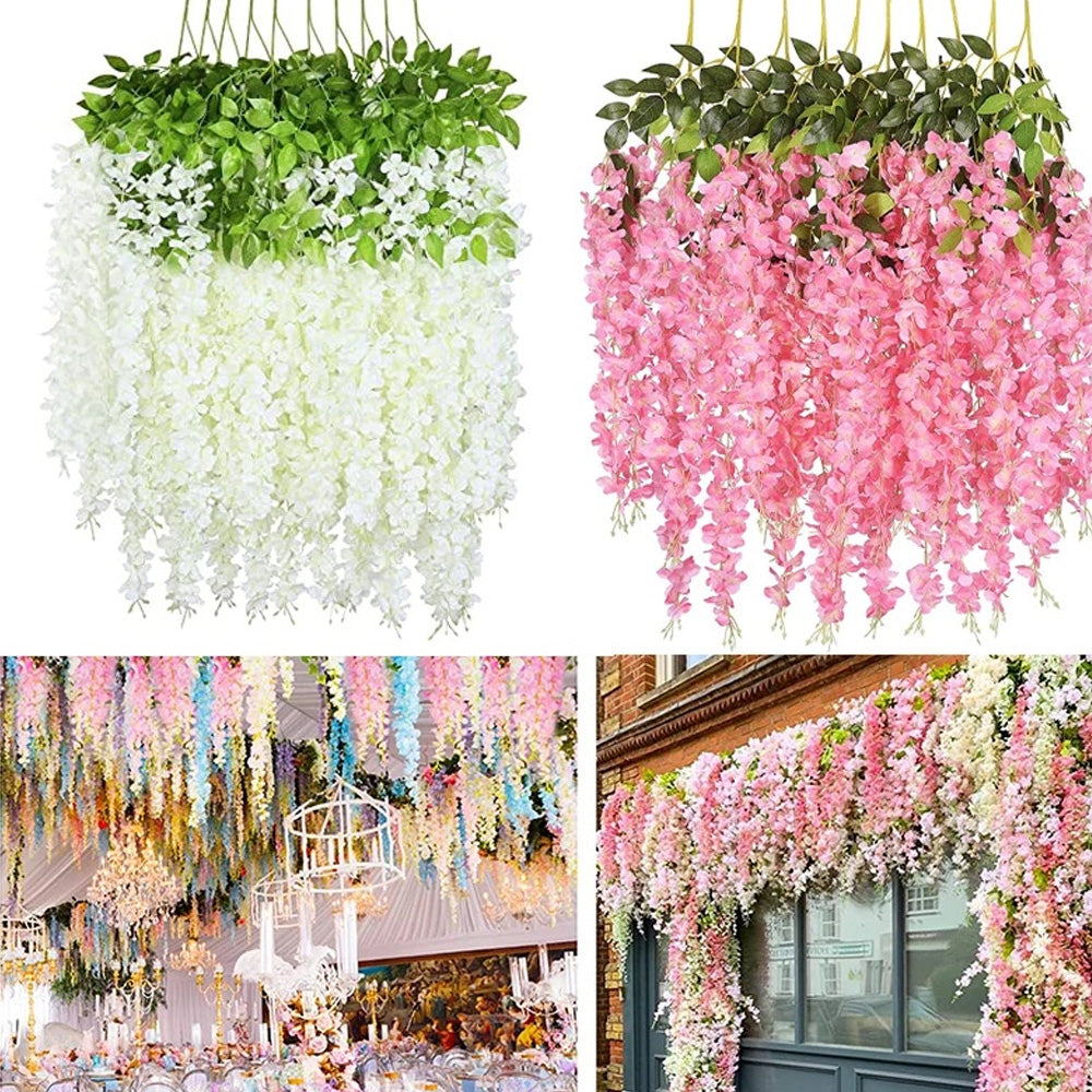 Artificial Hanging Silk Garland Vine Flowers Garden Decoration - The Grand Bazaar of Australia