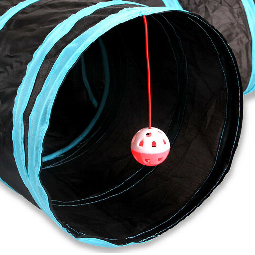Pet Foldable Funny Exercise 4-Way Tunnel Play Toy - The Grand Bazaar of Australia