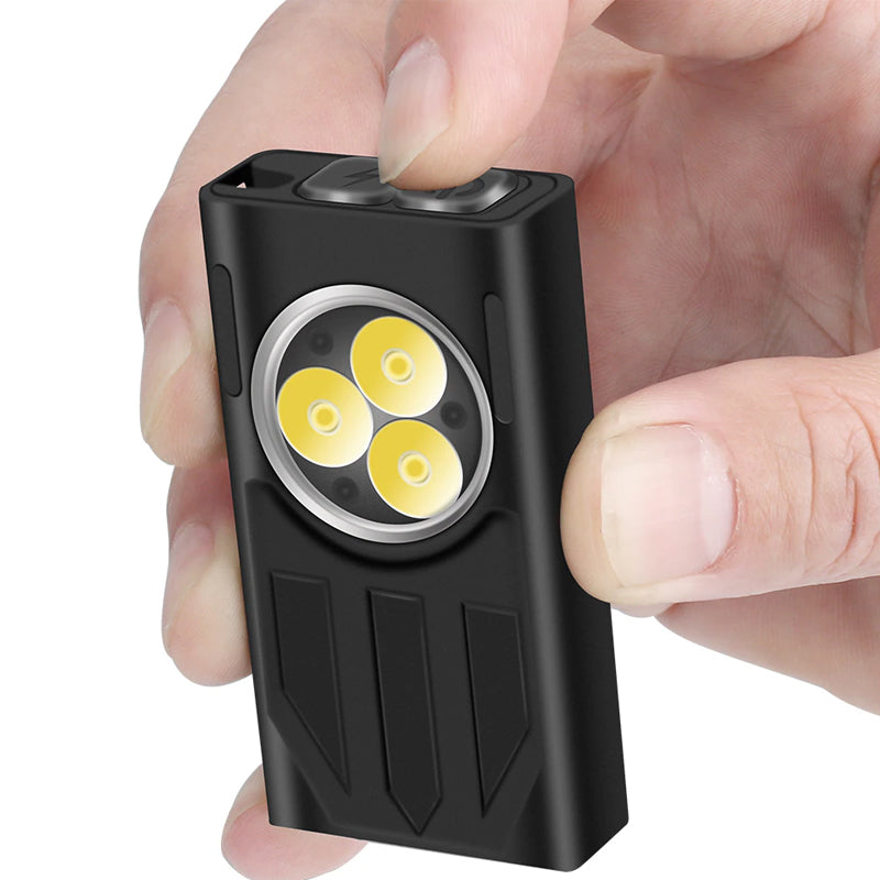 Waterproof LED Light Keychain Torch Lamp Flashlight USB Rechargeable - The Grand Bazaar of Australia
