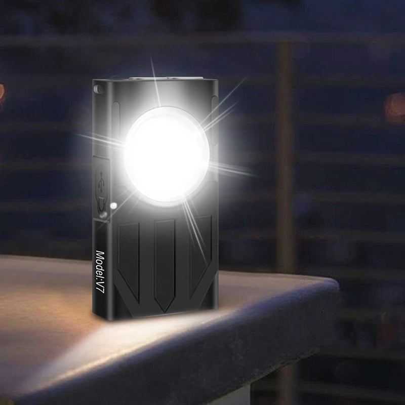 Waterproof LED Light Keychain Torch Lamp Flashlight USB Rechargeable - The Grand Bazaar of Australia