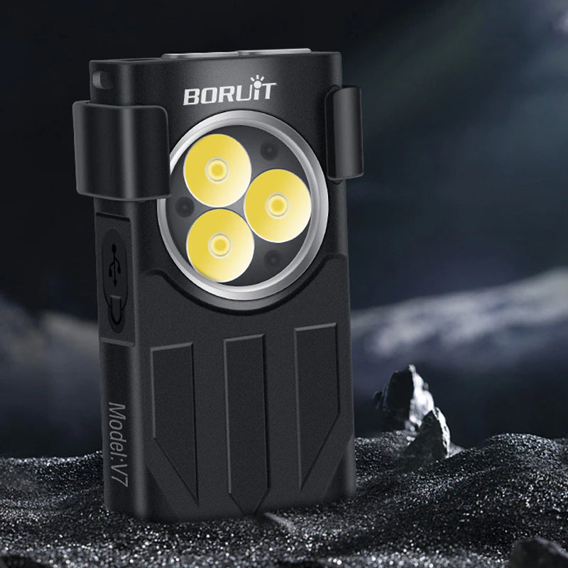 Waterproof LED Light Keychain Torch Lamp Flashlight USB Rechargeable - The Grand Bazaar of Australia