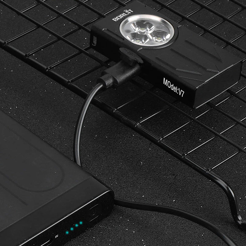 Waterproof LED Light Keychain Torch Lamp Flashlight USB Rechargeable - The Grand Bazaar of Australia
