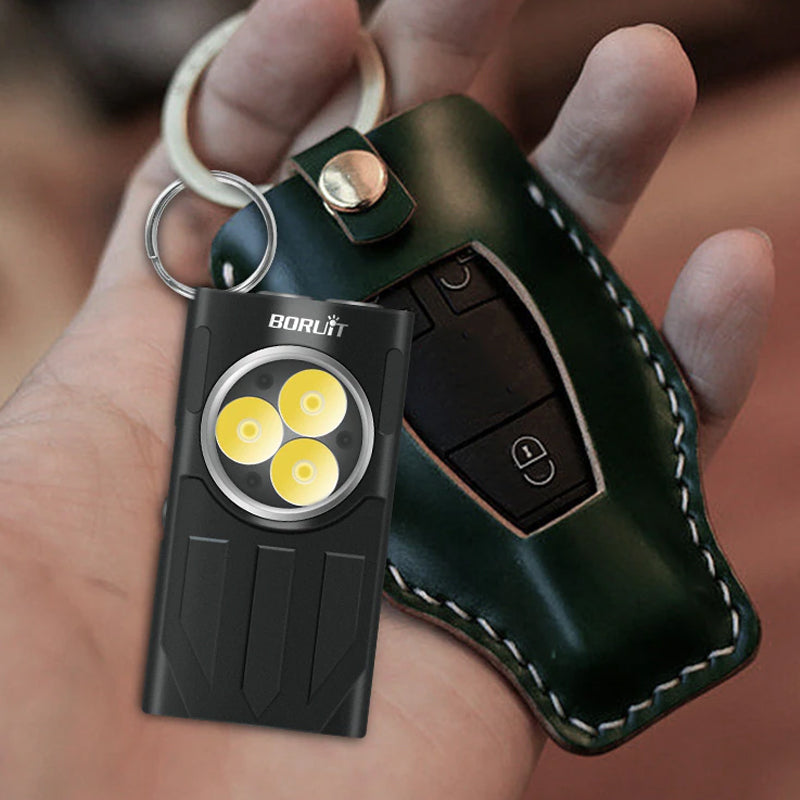 Waterproof LED Light Keychain Torch Lamp Flashlight USB Rechargeable - The Grand Bazaar of Australia
