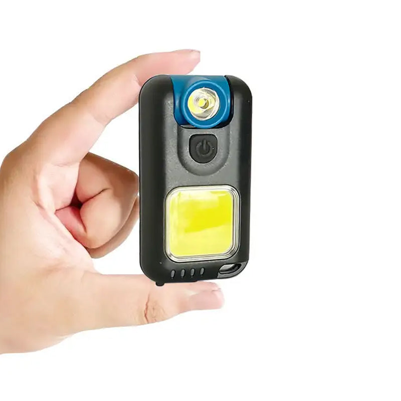 Mini LED Flashlight Keychain COB Work Light- USB Rechargeable - The Grand Bazaar of Australia