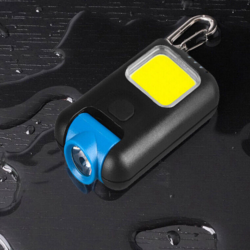 Mini LED Flashlight Keychain COB Work Light- USB Rechargeable - The Grand Bazaar of Australia