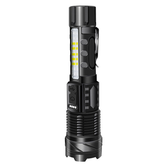 30W 14LED Tactical Flashlight White Laser Torch Lamp USB Charging - The Grand Bazaar of Australia