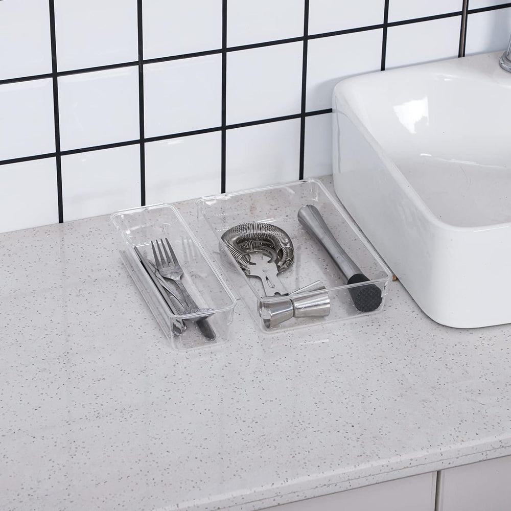 STORFEX Multifunctional Clear Plastic Drawer Organizers Set - The Grand Bazaar of Australia