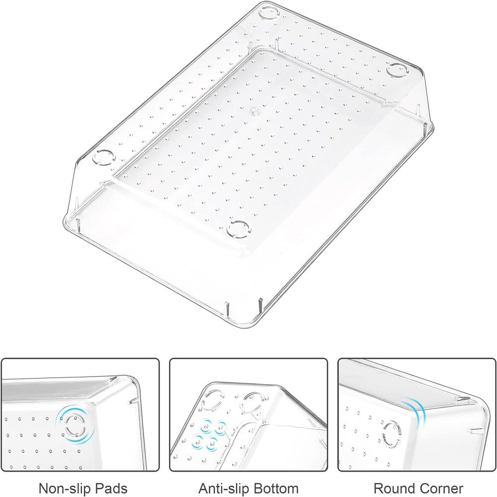 STORFEX Multifunctional Clear Plastic Drawer Organizers Set - The Grand Bazaar of Australia