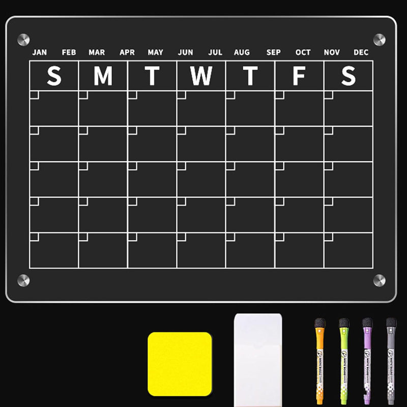 Magnetic White Board Monthly Weekly Planner Dry Erase Refrigerator Message Board - The Grand Bazaar of Australia