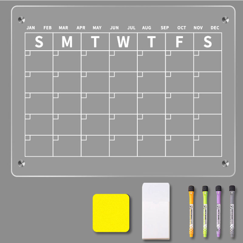 Magnetic White Board Monthly Weekly Planner Dry Erase Refrigerator Message Board - The Grand Bazaar of Australia