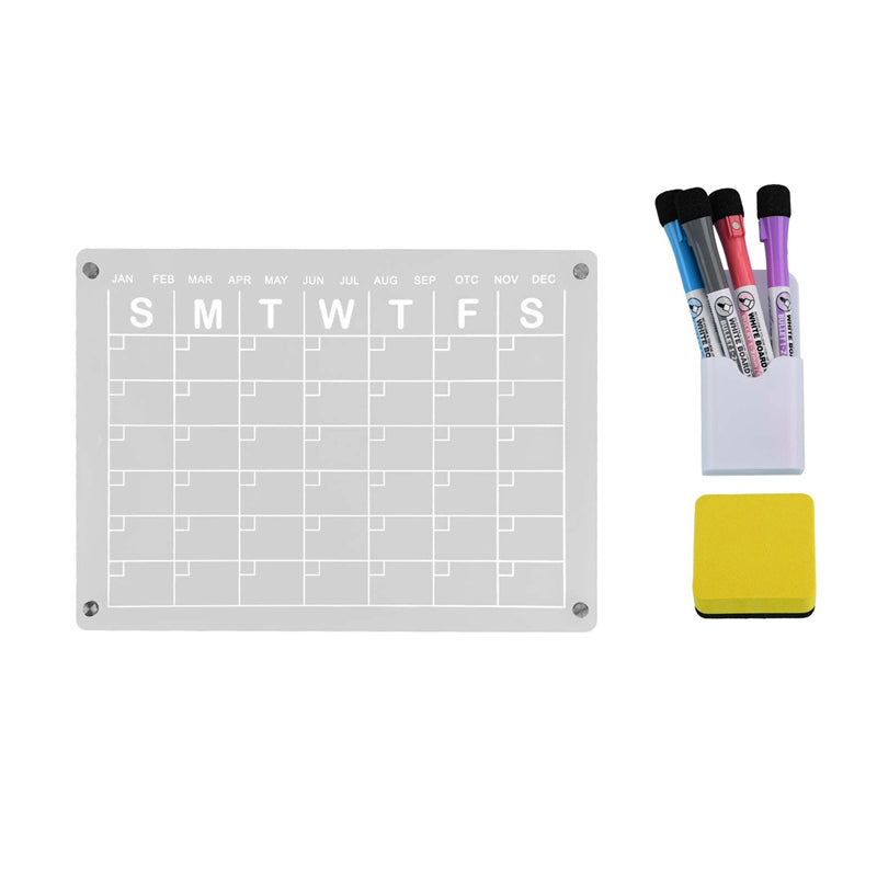 Magnetic White Board Monthly Weekly Planner Dry Erase Refrigerator Message Board - The Grand Bazaar of Australia