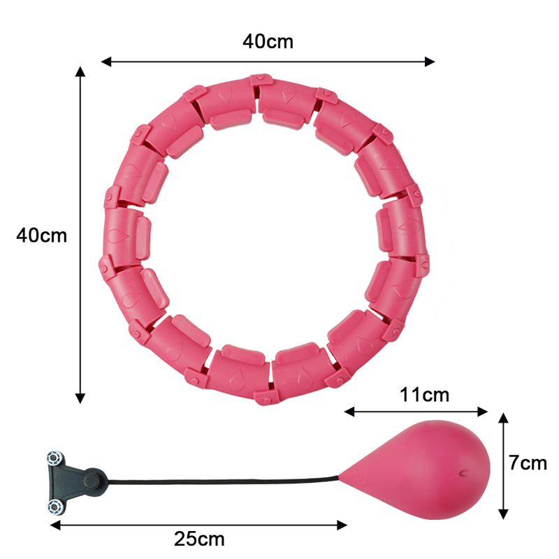 24 Section Adjustable Abdominal Weighted Hula Hoop - Available in 2 Colors - The Grand Bazaar of Australia