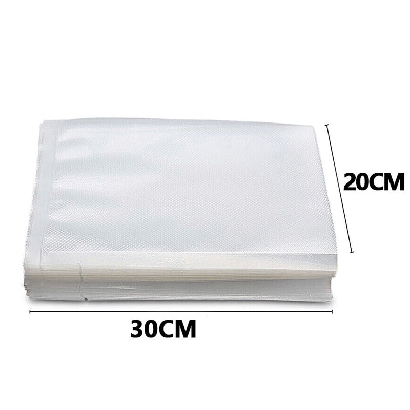 100pcs Clear Food Grade Pre-Cut Food Saver Vacuum Sealer Bags - The Grand Bazaar of Australia
