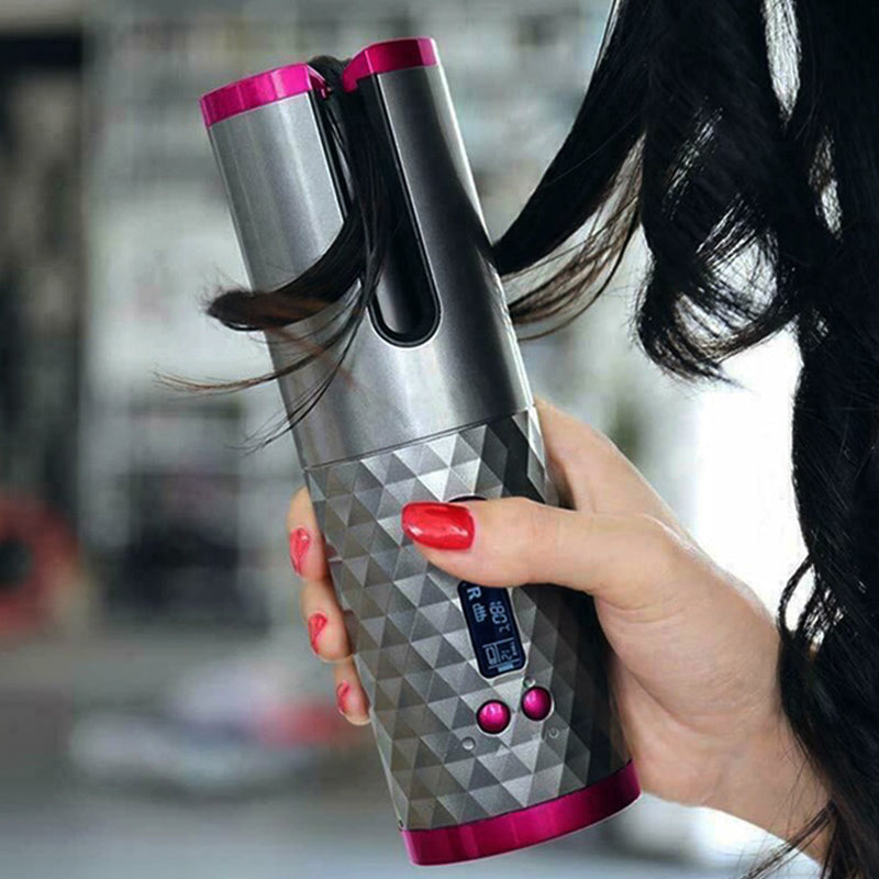 Portable Cordless Auto-Rotating Hair Curler - USB Rechargeable - The Grand Bazaar of Australia