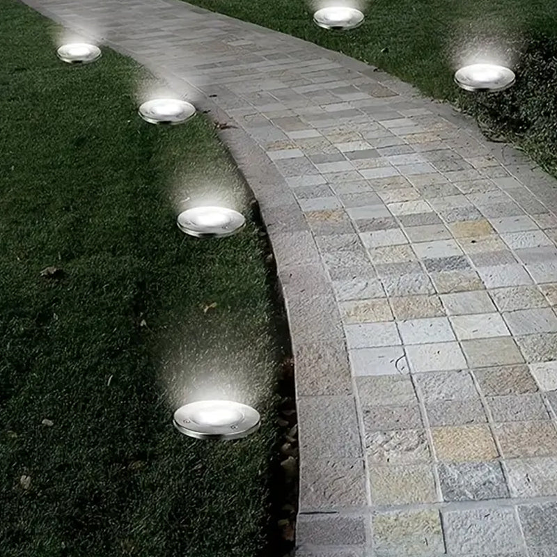 8-LEDS Waterproof Solar Ground Garden Lights - The Grand Bazaar of Australia
