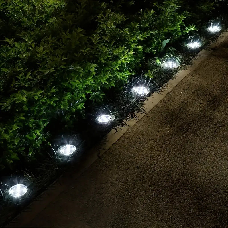 8-LEDS Waterproof Solar Ground Garden Lights - The Grand Bazaar of Australia